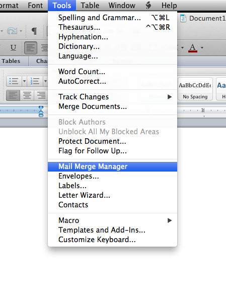 How to mail merge on word for mac download